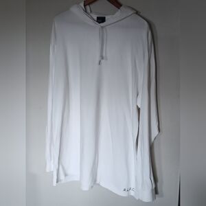 Vintage 90s Polo Ralph Lauren Classic White Lightweight Hoodie